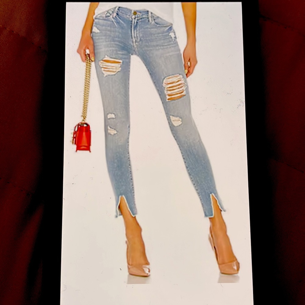 FRAME Le Skinny De Jeanne Front split